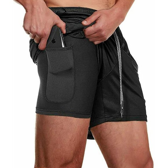 Man's Sports Training Workout Fitness Shorts Gym Pants - Picture 8 of 16
